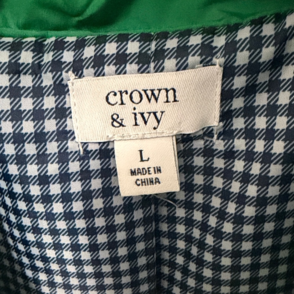 Crown & Ivy Green Quilted Vest - Picture 2 of 3